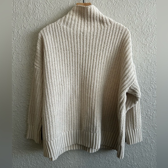 Aerie Cozy Oversized Sweater Chenille Turtleneck - Picture 3 of 7